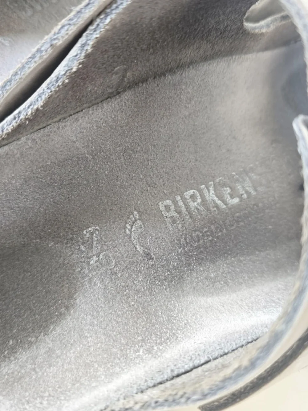 Birkenstock Arizona Big Buckle Dove Gray Sandals Size 37.